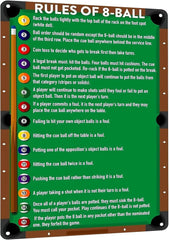 new HYBLOM Classic Game Room Wall Art Tin Poster for Billiards Lovers - Vintage... HYBLOM - KOEEK