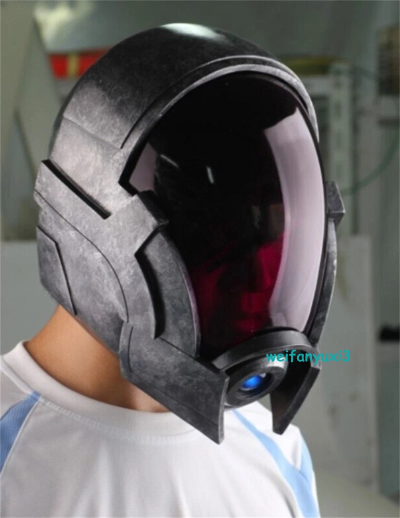 Replica MASS EFFECT Tali Zorah Cosplay Helmet FRP Mask Headwear Halloween Prop 07FC0E-D4 - KOEEK