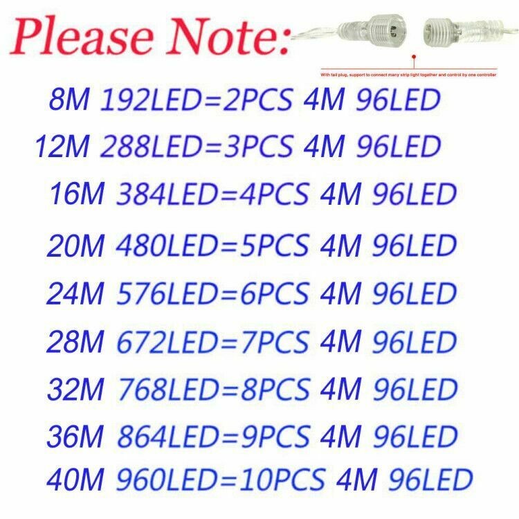 Christmas Lights Outdoor Decorations 96-960 LED 8 Modes Curtain String Light US 07FC0E-D4 - KOEEK