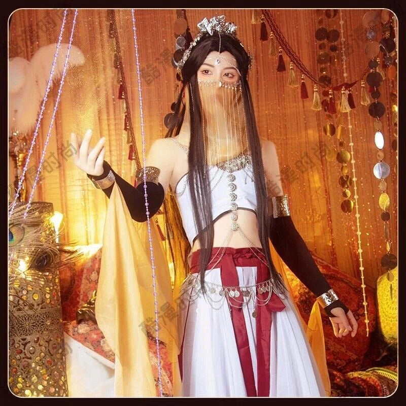 Heaven Official's Blessing Cosplay Xie Lian Western Region Singer Cos Women Set 07FC0E-D4 - KOEEK