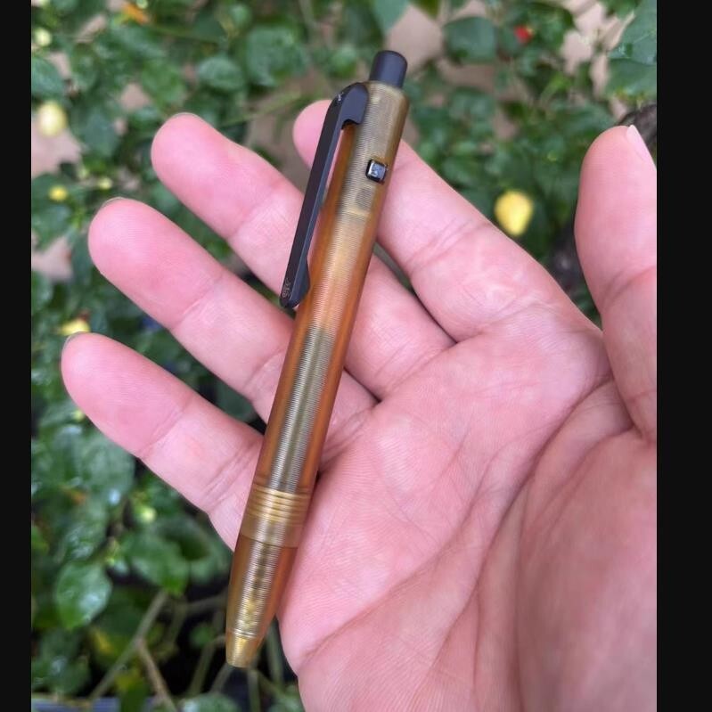 ULTEM Made Bolt Pen with Titanium Pocket Clip Wring Pen Short Version 1 Pcs 07FC0E-D4 - KOEEK