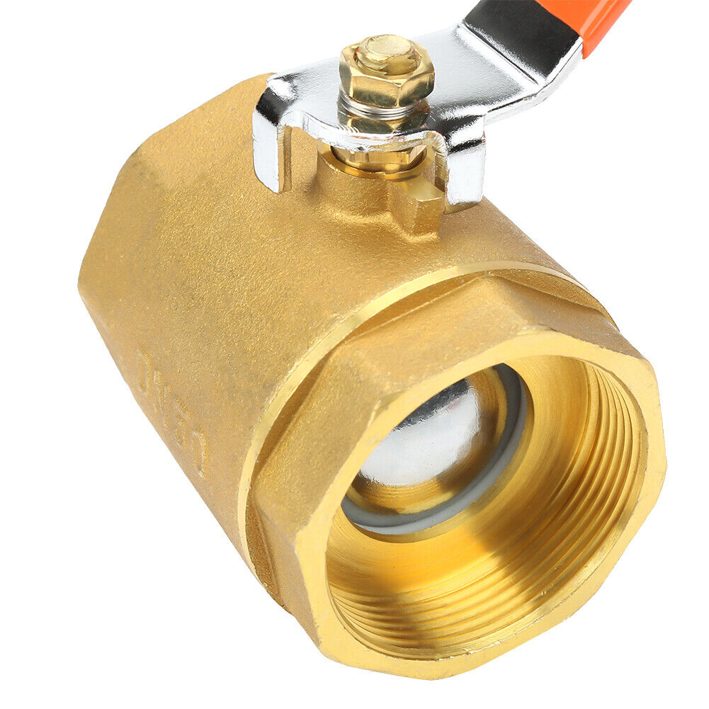 new 1pc DN50 2"BSP Brass Pipe Valve 1.6MPa Professional For Water Oil Gas koeek - KOEEK