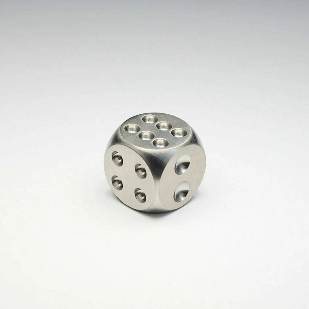 Solid TC4 Titanium Alloy Creative Dice EDC Toys KTV Entertainment Supplies Gifts 07FC0E-D4 - KOEEK