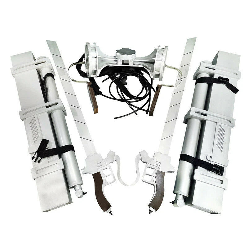 Anime Attack on Titan Mikasa 3D Maneuver Gear Cosplay Props Set Blade Wearable 07FC0E-D4 - KOEEK