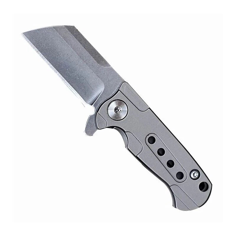 MINI Titanium Keychain Folding Knife D2 Blade pocket EDC Outdoor Camping Tool 07FC0E-D4 - KOEEK