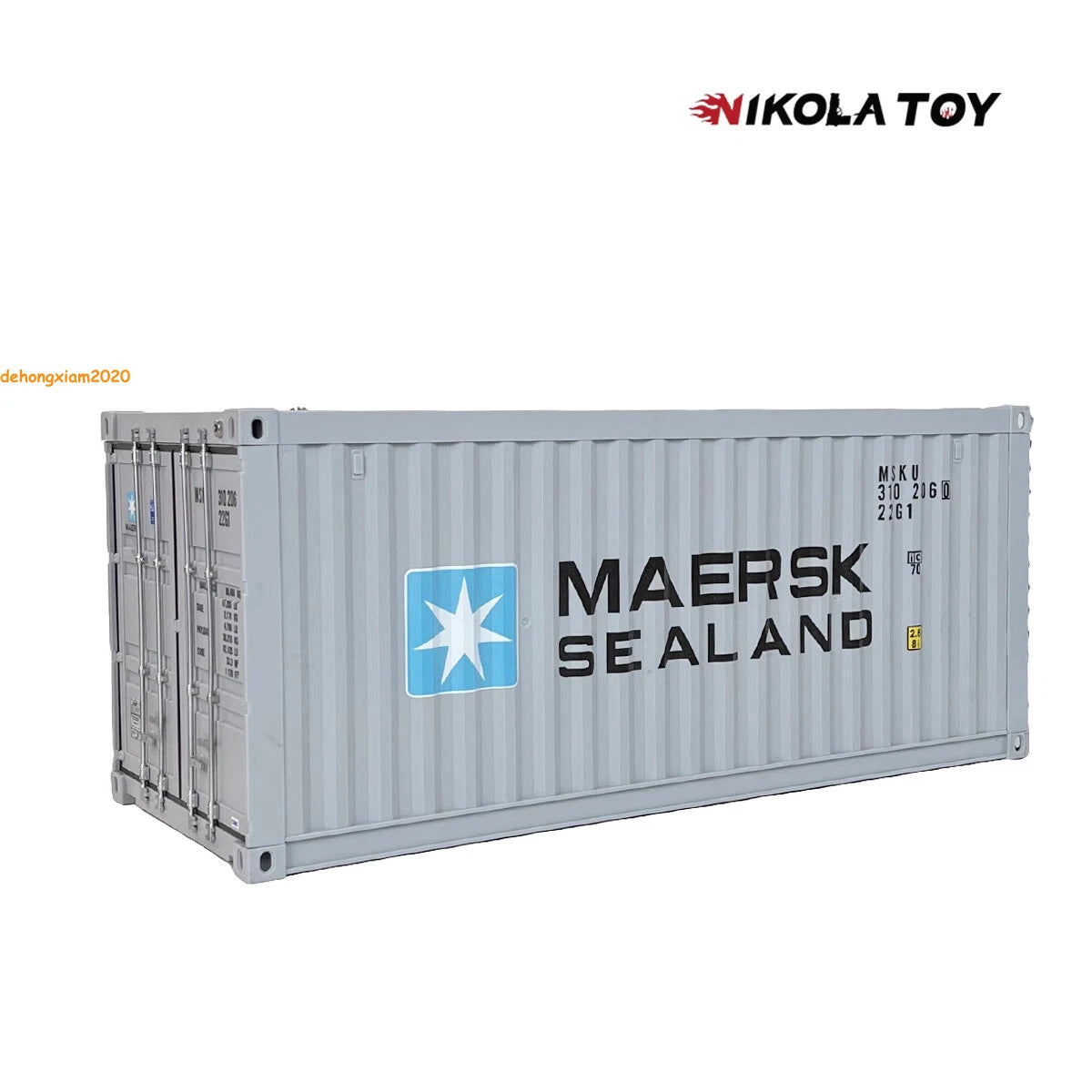 Large Sized MAERSK Maersk Container Model Toy Box with Lighting Display Box 07FC0E-D4 - KOEEK