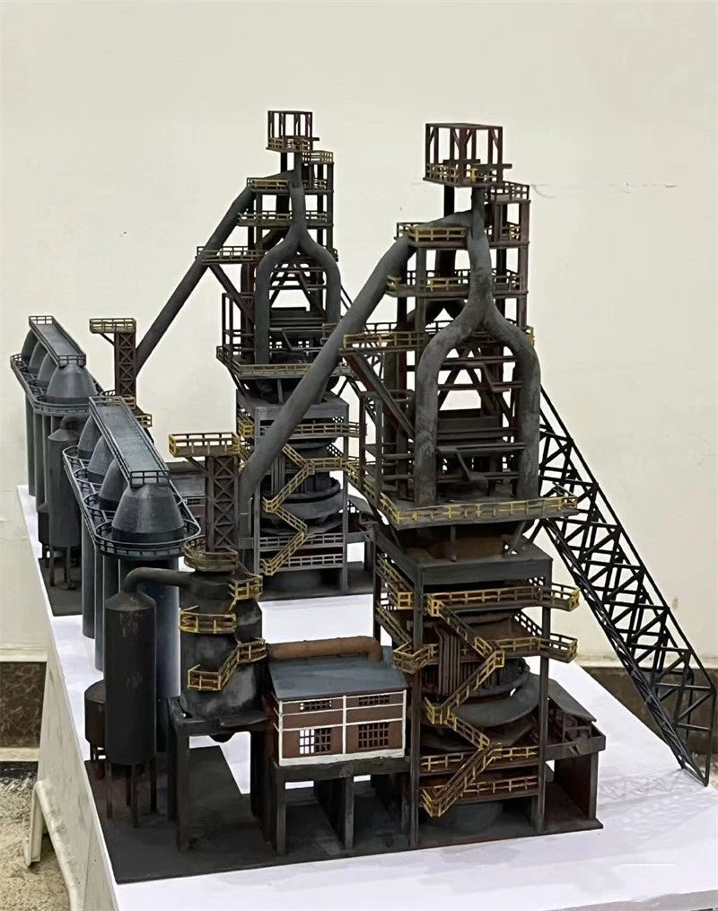 N Scale 1:160 Large Steel Plant Model Blast Furnace Model Building Figure Models 07FC0E-D4 - KOEEK