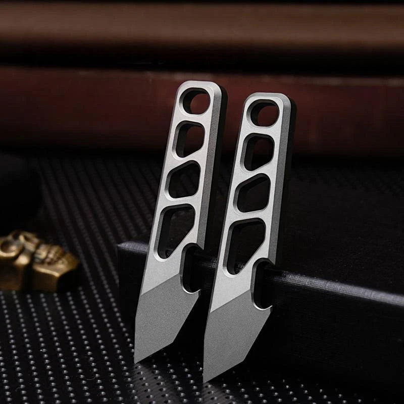 Mini Titanium Pry Bar Crowbar Bottle Opener Portable Keychain EDC Multi Tools 07FC0E-D4 - KOEEK