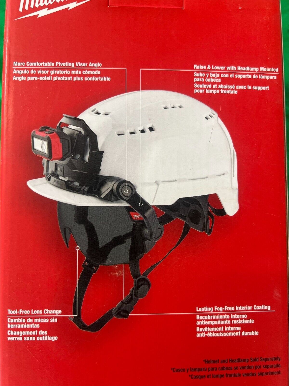 new Milwaukee 48-73-1415 BOLT Eye Visor - Tinted Dual Coat Lens (Helmets/Hard Hats) koeek - KOEEK