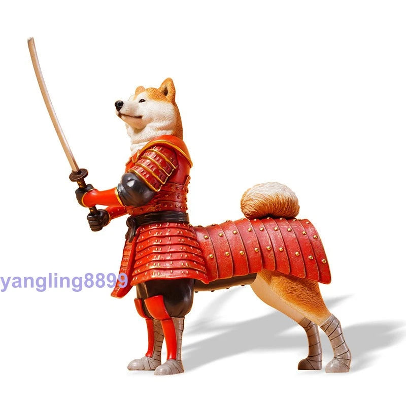JXK 1/6 Samurai Shiba Inu Animal Model Resin Statue Toy Figure Collect Decor JXK - KOEEK