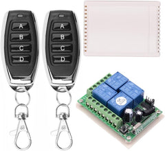 new DC 12V Remote Control Switch 4 Channel Universal 433Mhz Control... 07FC0E-D4 - KOEEK