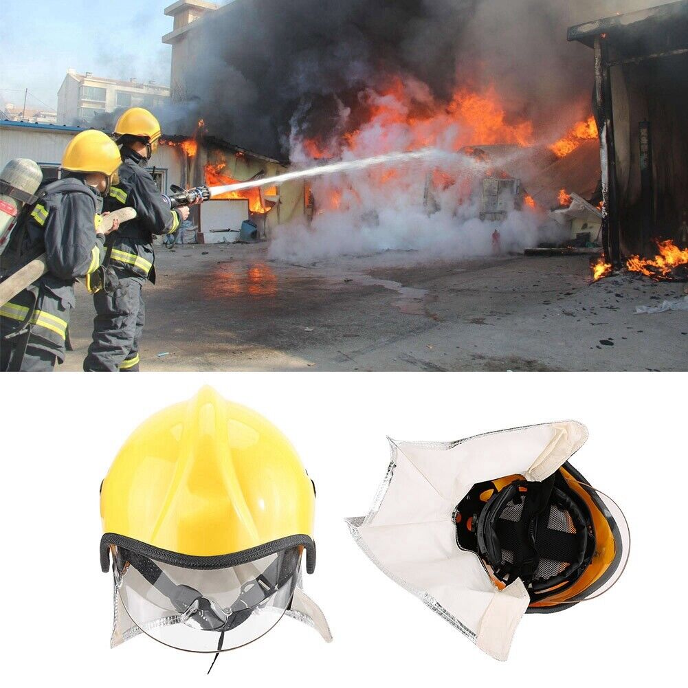 new Cait Fireman Helmet High Temperature Resistance High Definition Electric Shock koeek - KOEEK