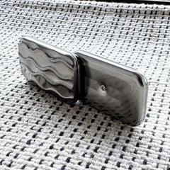EDC Fidget Slider 3D Wavy Line Titanium Alloy Mechanical Push Haptic Slider Toys 07FC0E-D4 - KOEEK
