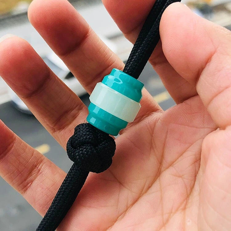 1PCS Resin Knife Lanyard Bead Glow in the Dark Paracord Bracelet DIY EDC Beads 07FC0E-D4 - KOEEK