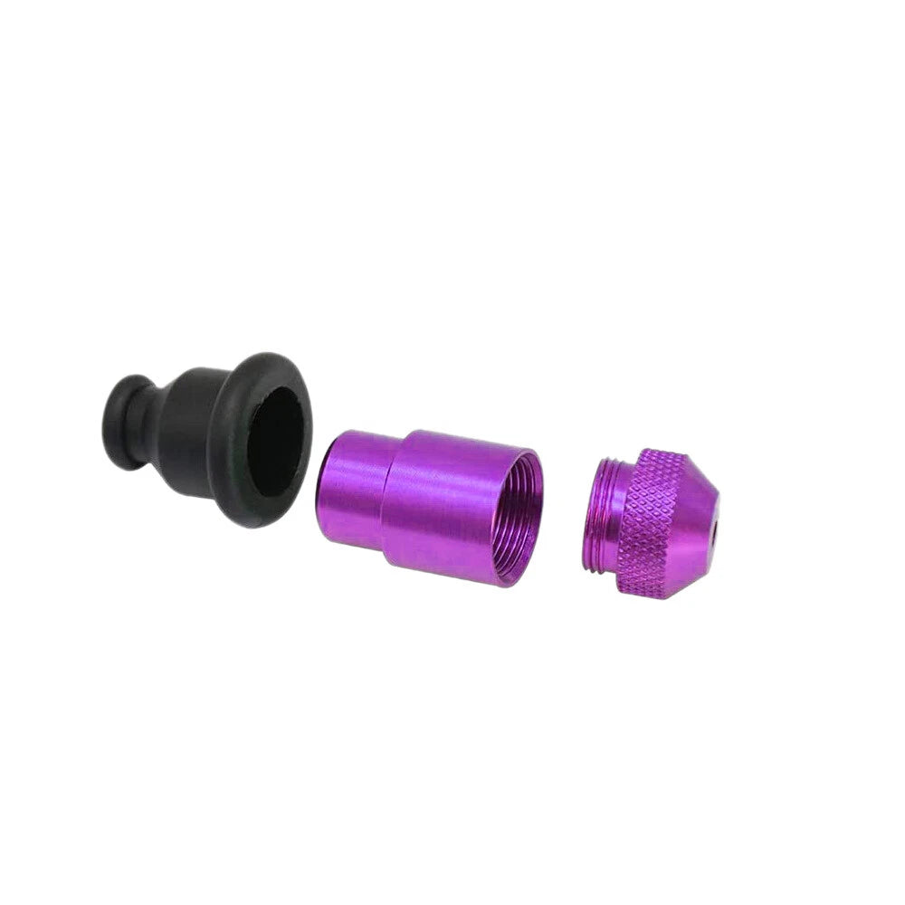 Metal Bullet Smoking Pipes Tobacco Herb Hitter Creative  Pacifier Pipe 2Pcs 07FC0E-D4 - KOEEK