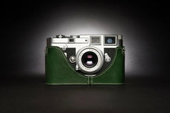 Real  Leather Half Camera Case Bag Cover for Leica MP M6 M4 M3 M2 M1 MDa 07FC0E-D4 - KOEEK