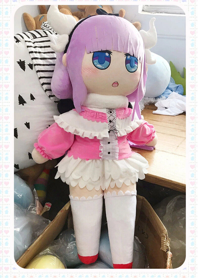 47" Miss Kobayashi's Dragon Maid Kanna Kamui  Soft Stuffed Doll Plush Toy Gift