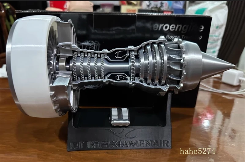 Trent 900 Engine Turbofan Blades Silver White Aircraft Engine Electric Model 07FC0E-D4 - KOEEK