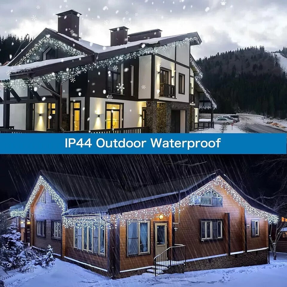 13~130ft Curtain Icicle Lights Wedding Party LED Fairy Christmas Indoor Outdoor 07FC0E-D4 - KOEEK