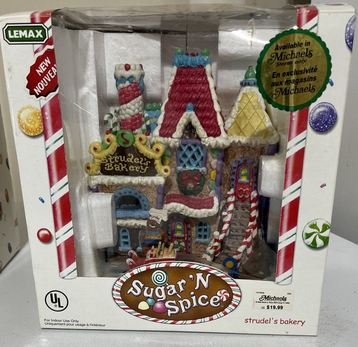 2005 Lemax Sugar 'N Spice "Strudel's Bakery" Porcelain Lighted House LEMAX - KOEEK