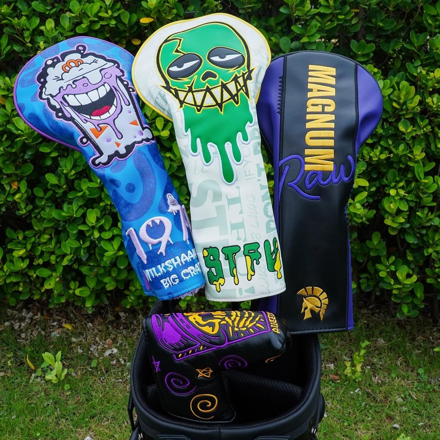 new Big Crazy Golf Club Covers, Covers Funny, Driver Hybrid Green BIG CRAZY - KOEEK