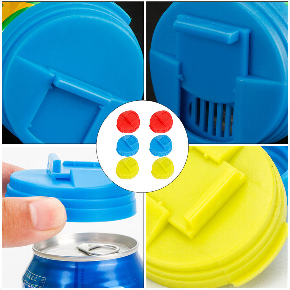 New 6PCS Can Lids Sealing Soda Stoppers