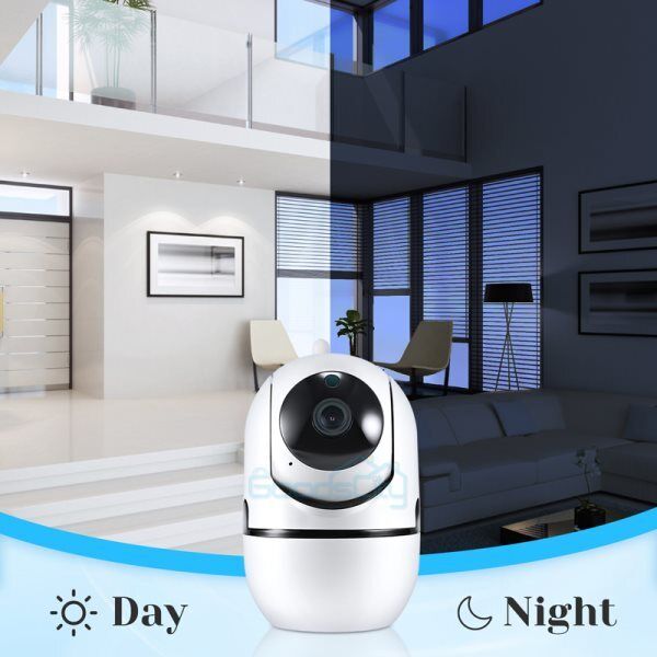 ny Camara De Seguridad WIFI Inalambrica 360° Para Casa Exterior HD 1080P Con Audio