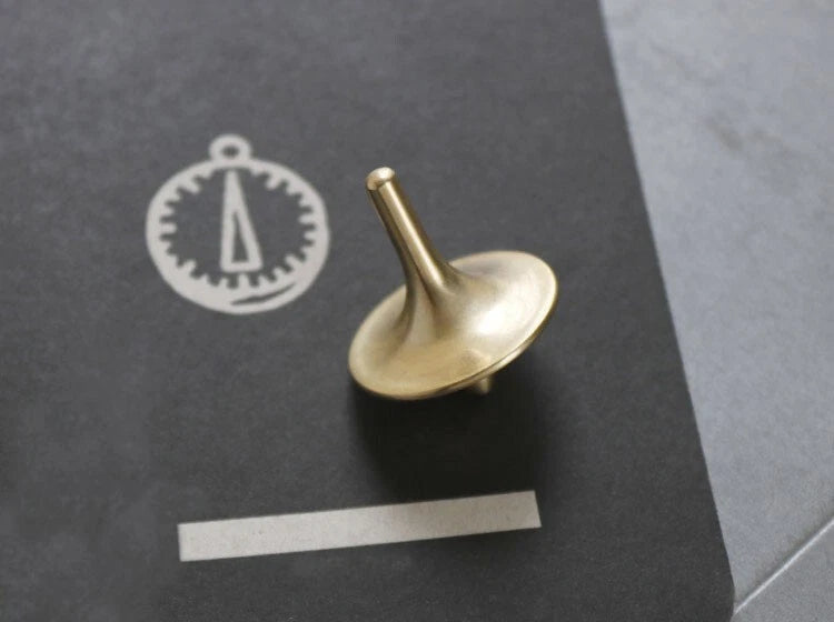 EDC Finger Spinning Top Brass Ceramic Bead Decompression Metal Spinner Toys 07FC0E-D4 - KOEEK
