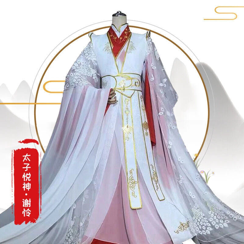 Tian Guan Ci Fu Princess Xie Lian Costume Full Set Cosplay Chinese Hanfu Outwear 07FC0E-D4 - KOEEK
