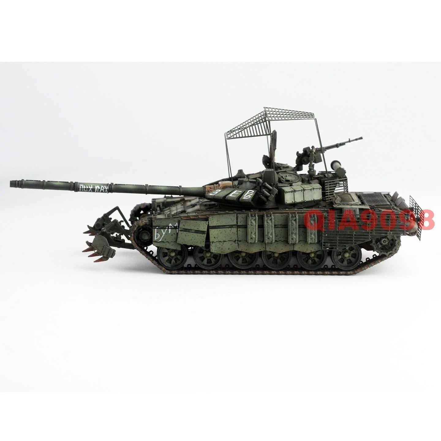 1/72 Scale Russian Army T-72B3M Main Battle Tank Green Metal + Resin Model 07FC0E-D4 - KOEEK