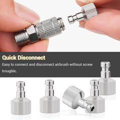 new NEOECO Airbrush Quick Disconnect Coupler Release Fitting & Plug, 6pcs Type 1 NEOECO - KOEEK