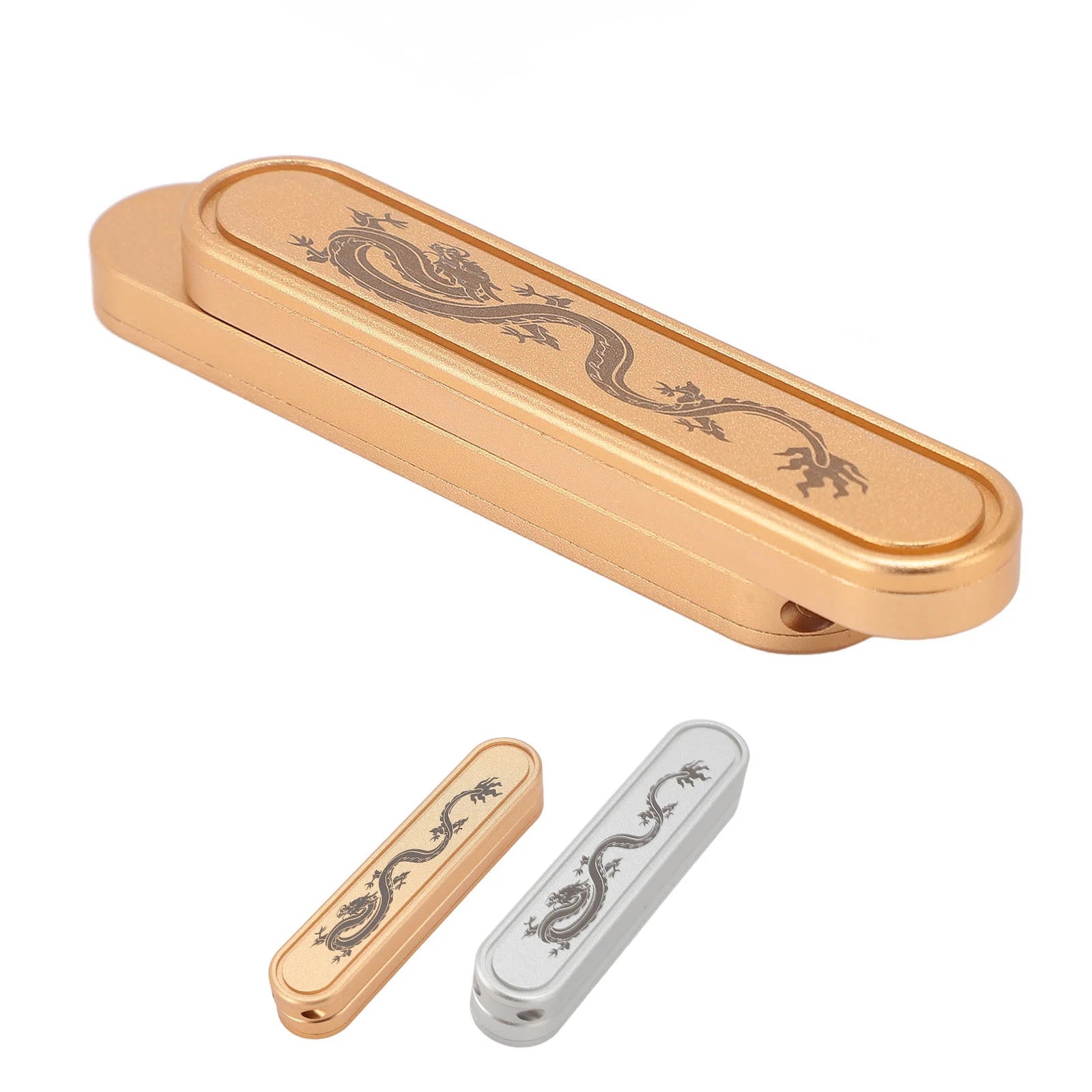 Metal Push Slider Fingertip Push Card Mechanical Fingertip Slider EDC Toys Gifts 07FC0E-D4 - KOEEK