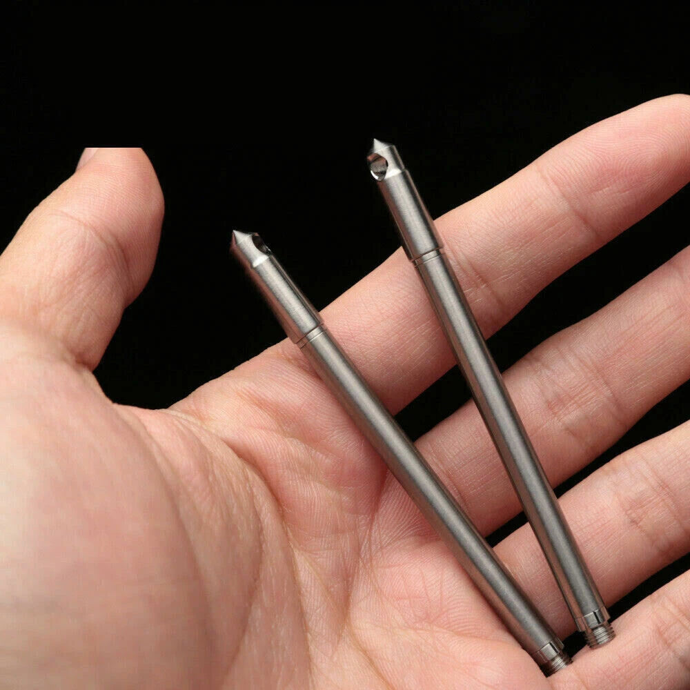 Titanium Mini Pen Key Chain Pendant Ball Pens Ballpoint Pen Outdoor Pocket EDC 07FC0E-D4 - KOEEK
