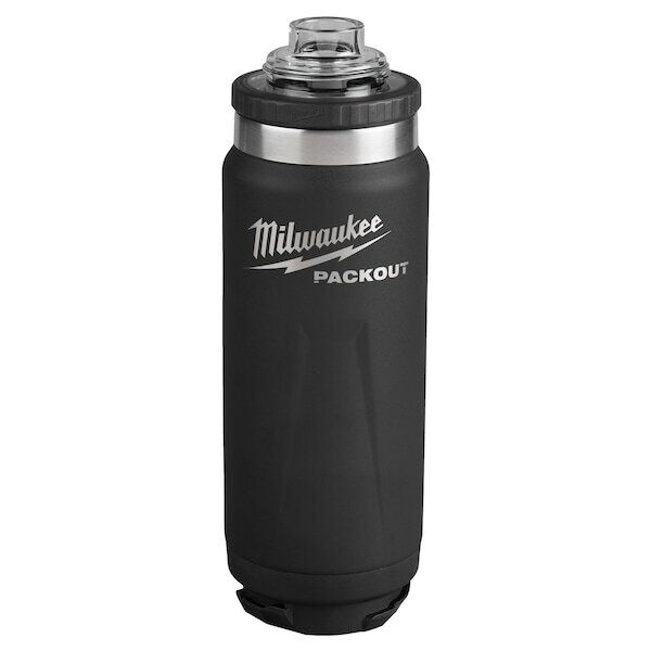 new Milwaukee Tool 48-22-8396B Insulated Bottle,Ss,24 Oz Cap,Black koeek - KOEEK