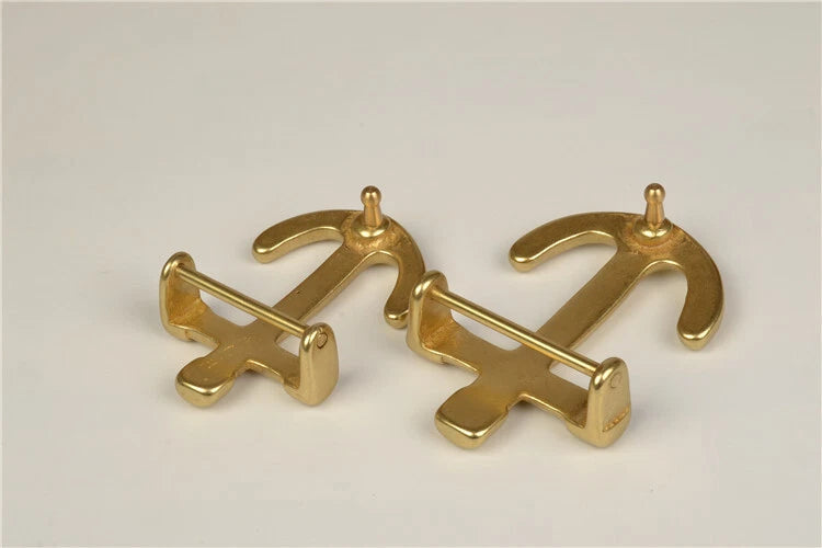 Men's Solid Brass Anchor shaped Belt Buckle Belt Buckles for 1.5" / 38mm Belt 07FC0E-D4 - KOEEK