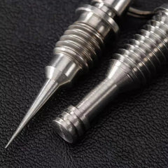Titanium Begleri Knife Lanyard Beads Keychain Decoration DIY EDC Tool Pendant 07FC0E-D4 - KOEEK