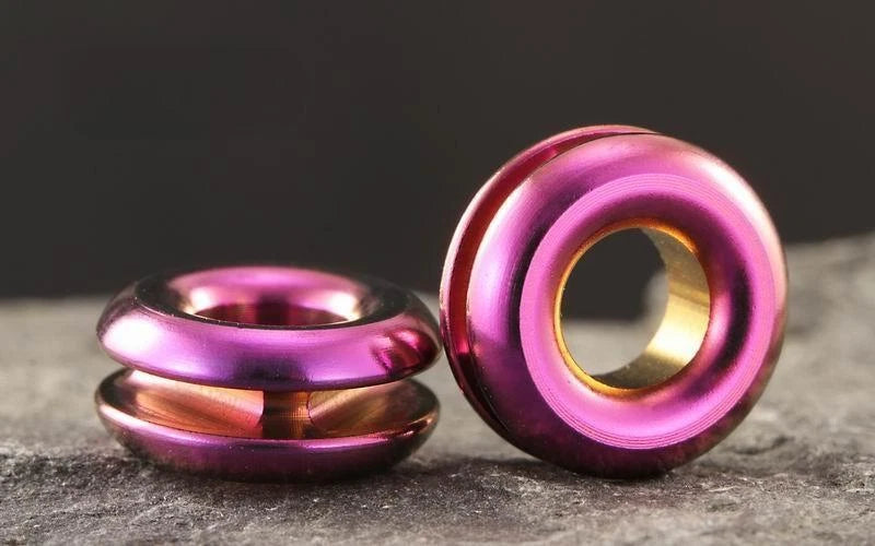 1PC Titanium PEI Zirconium Alloy Spacer Bead jewelry Bracelet Necklace Making-* 07FC0E-D4 - KOEEK