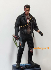 Terminator T800 Arnold Battle Damage Version 1/4 Action Figure w/clothes no box 07FC0E-D4 - KOEEK