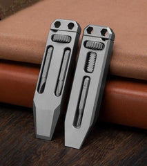 Mini Titanium Multi Tools Adjustable wrench Pocket EDC Pry Bar Crowbar with Bits 07FC0E-D4 - KOEEK
