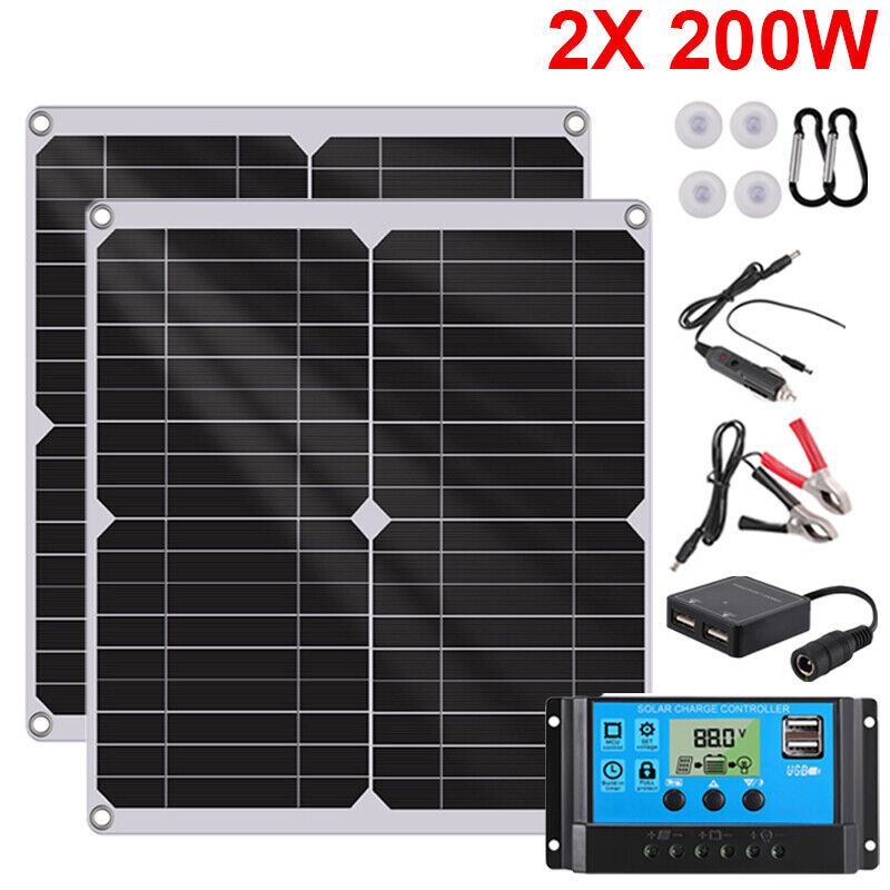 ny 800W Watt fleksibelt solcellepanel 12V Mono Home RV Rooftop Camping Off-Grid Power