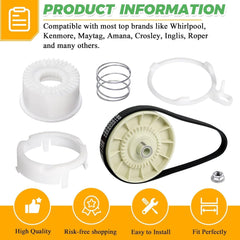 new W10721967 Washer Pulley Clutch Kit & W10006384 Drive Belt by Techecook -... TECHECOOK - KOEEK