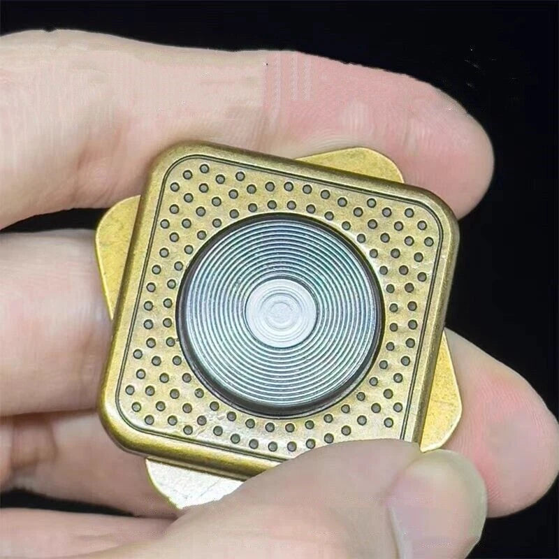 Gramophone Stress Reduction Fingertip Gyroscope Snap Coins EDC Stress Relief Toy 07FC0E-D4 - KOEEK