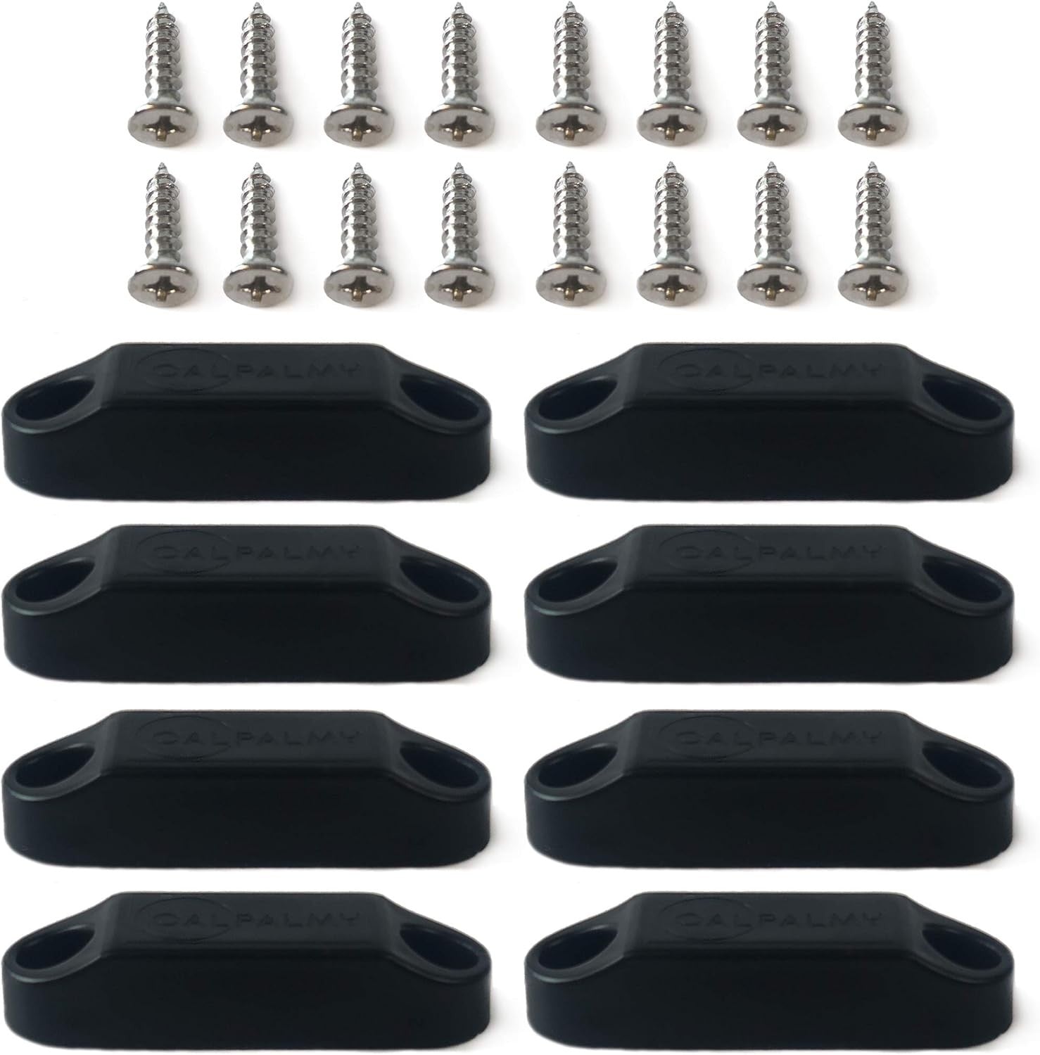 new CALPALMY (4 Pairs) Magnetic Baggage Door Catch and Holder Kit 4 Pairs, Black CALPALMY - KOEEK