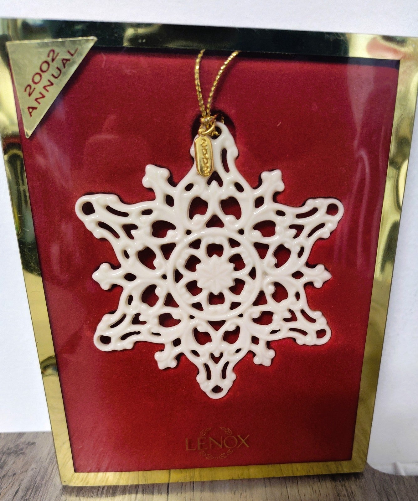 2002 Annual Lenox Snow Fantasies Snowflake Christmas Ornament LENOX - KOEEK