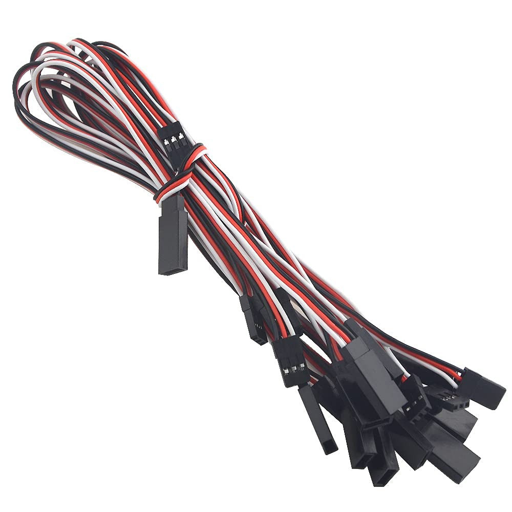 new WMYCONGCONG 50 PCS Servo Extension Lead Wire Cable Male to Female 3 Pin for...