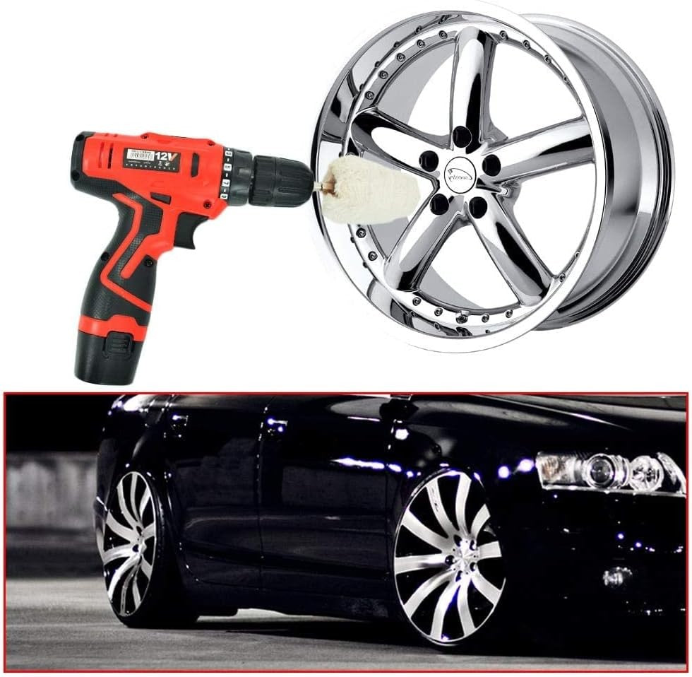 new Aluminum Polishing Wheel for Drill Chrome Rim Manifold Kit 3" x... 07FC0E-D4 - KOEEK