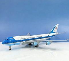 Boeing 747 Air Force One Diecast Metal Model 20cm/7.87IN with Wheels Display 07FC0E-D4 - KOEEK