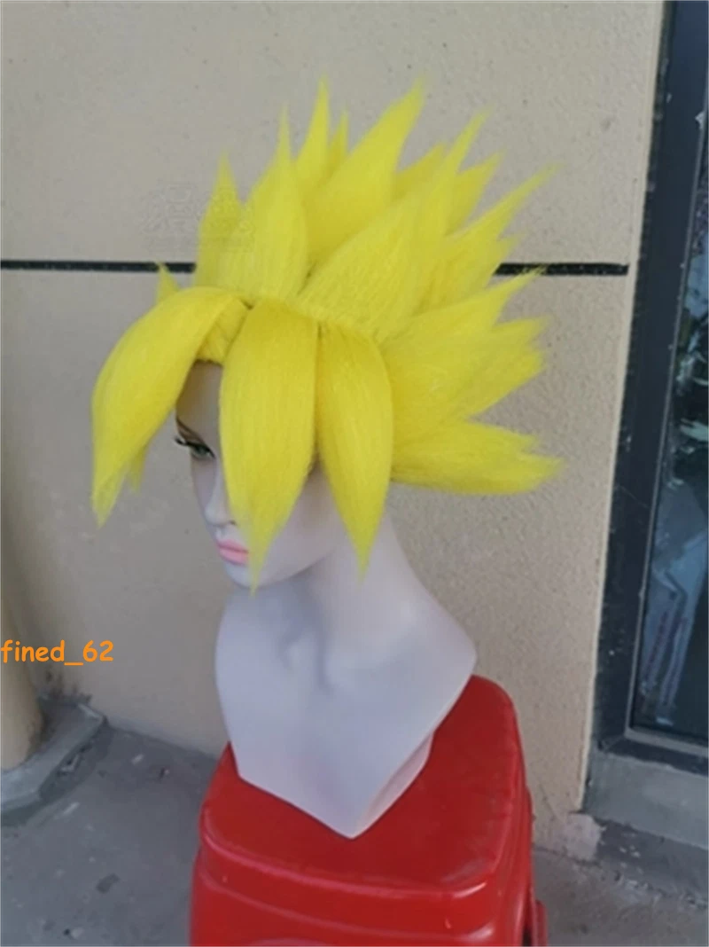 Dragon Ball Kakarotto Vegeta Goku Super Saiyan Yellow Wig Halloween Cosplay WIG 07FC0E-D4 - KOEEK