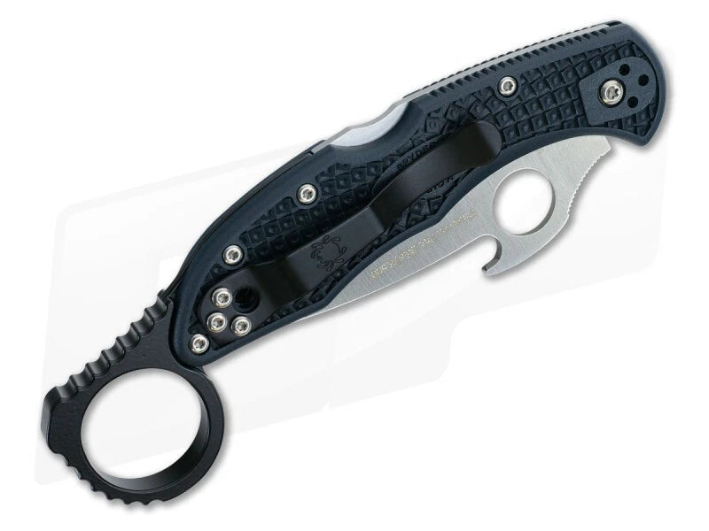 Back Aluminum Alloy Spacer Signet Ring For Spyderco Endura C10 C12 Folding Knife 07FC0E-D4 - KOEEK