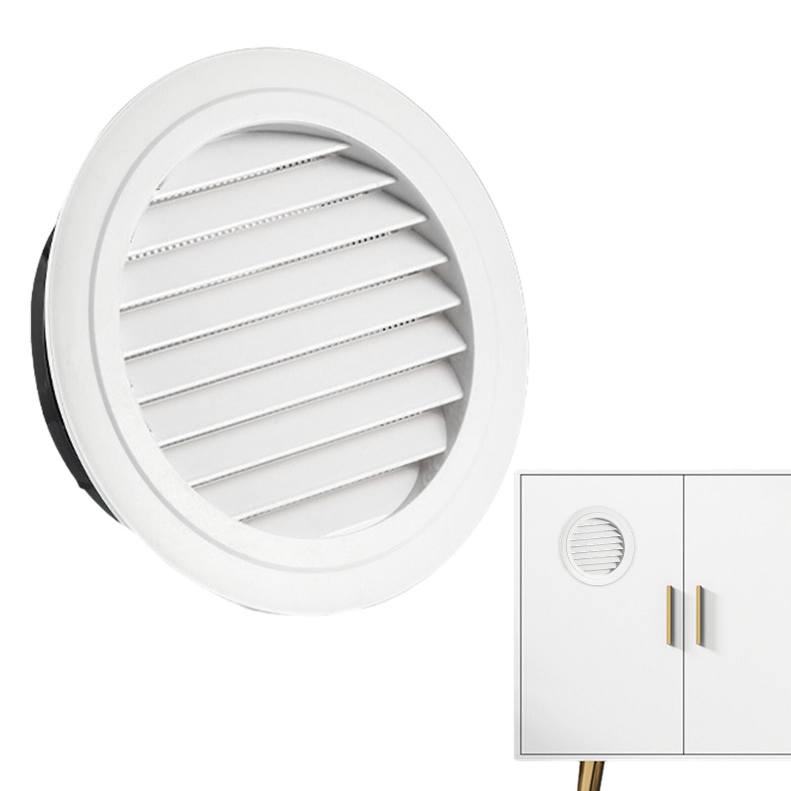 new Round Ceiling Diffuser Vent Grille - Polished Effect Fan Grill 45 Degree Sloping koeek - KOEEK